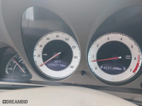 2009 Mercedes-Benz SL-Class V8 with VIN WDBSK71F29F143653, listed as a IAAI auction lot 41310556 with 115,377 mi miles. Bid and sale history available at carsss.com. Image 7.