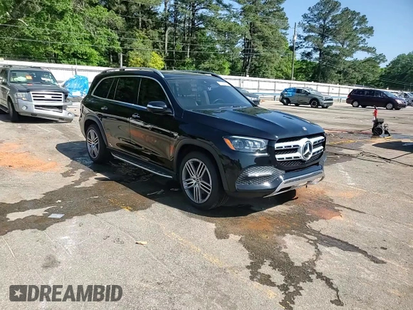 2020 Mercedes-Benz GLS with VIN 4JGFF5KE9LA176361, listed as a Copart auction lot 53380425 with 77,996 mi miles and Salvage Title. Bid and sale history available at carsss.com. Image 14.