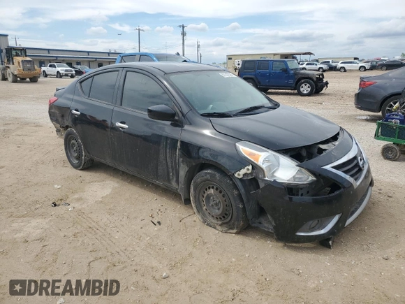 2017 Nissan Versa SV with VIN 3N1CN7AP8HL817396, listed as a Copart auction lot 51147225 with 118,177 mi miles and Salvage title. Bid and sale history available at DreamBid. Image 4.