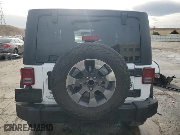 2018 Jeep Wrangler Sport S with VIN 1C4AJWAG1JL884708, listed as a Copart auction lot 82643804 with 80,002 mi miles and Salvage title. Bid and sale history available at DreamBid. Image 6.