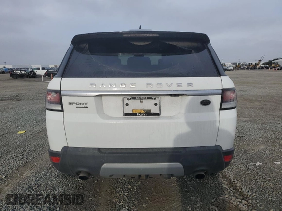 2017 Land Rover Range Rover Sport HSE with VIN SALWR2FVXHA682558, listed as a Copart auction lot 48928275 with 169,009 mi miles and Salvage title. Bid and sale history available at DreamBid. Image 6.