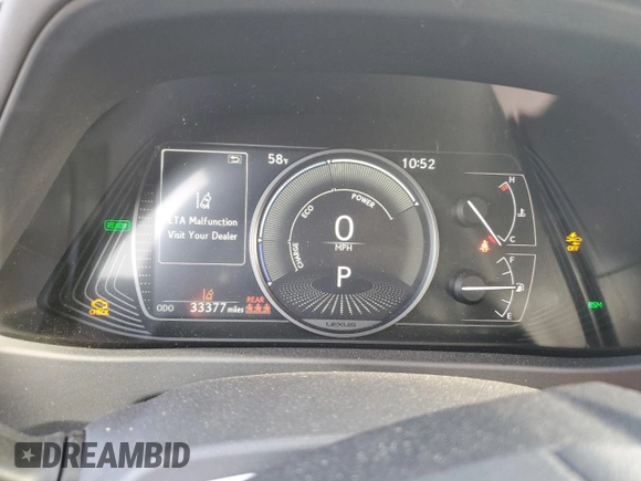 2022 Lexus UX 250h with VIN JTHX9JBH2N2056285, listed as a Copart auction lot 87221214 with 33,377 mi miles and Salvage title. Bid and sale history available at DreamBid. Image 9.