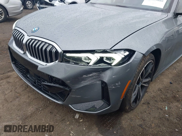 2024 BMW 3 Series 330e with VIN 3MW39FF03R8E63683, listed as a IAAI auction lot 41399888 with 5,430 mi miles. Bid and sale history available at carsss.com. Image 6.
