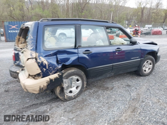 2001 Subaru Forester L with VIN JF1SF63521G719556, listed as a IAAI auction lot 41973450 with 218,525 mi miles. Bid and sale history available at carsss.com. Image 4.