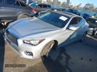 2019 Infiniti Q50 3.0t LUXE with VIN JN1EV7APXKM511676, listed as a IAAI auction lot 41655489 with 22,521 mi miles. Bid and sale history available at carsss.com. Image 17.
