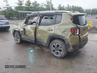 2015 Jeep Renegade Limited with VIN ZACCJBDT0FPB65261, listed as a IAAI auction lot 42523311 with 113,139 mi miles and . Bid and sale history available at DreamBid. Image 3.