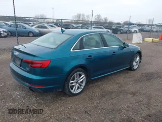 2017 Audi A4 with VIN WAUENBF41HA063494, listed as a IAAI auction lot 41965803 with 61,926 mi miles and . Bid and sale history available at DreamBid. Image 4.