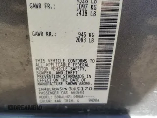 2023 Nissan Altima SV z VIN 1N4BL4DV5PN345170, wystawiony jako Copart lot #52753355 z przebiegiem 69 556 mil mil oraz Szkoda całkowita • Salvage title. Historia ofert i sprzedaży dostępna na DreamBid. Obrazek 13.