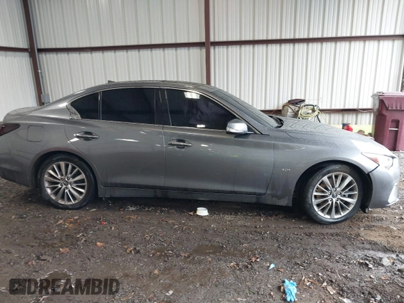 2019 Infiniti Q50 3.0t Signature Edition with VIN JN1EV7APXKM519048, listed as a IAAI auction lot 40445241 with 99,705 mi miles. Bid and sale history available at carsss.com. Image 13.
