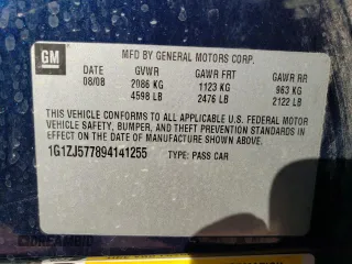2009 Chevrolet Malibu 2LT with VIN 1G1ZJ577894141255, listed as a Copart auction lot 50225885 with 123,702 mi miles and Salvage Title. Bid and sale history available at DreamBid. Image 12.