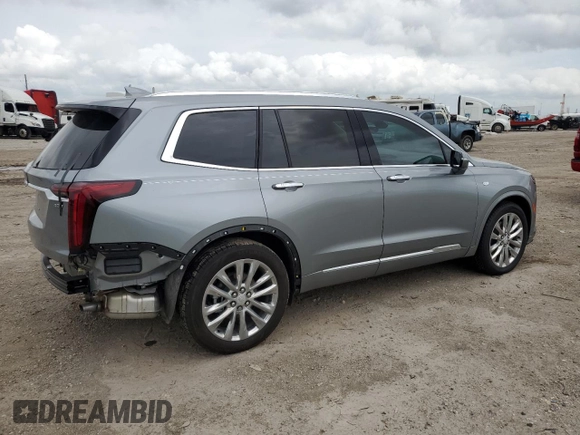 2024 Cadillac XT6 FWD Premium Luxury with VIN 1GYKPCRS2RZ741375, listed as a Copart auction lot 54308865 with 9,932 mi miles and Salvage title. Bid and sale history available at DreamBid. Image 3.
