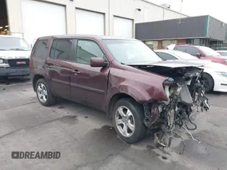 2014 Honda Pilot EX-L with VIN 5FNYF4H59EB045603, listed as a IAAI auction lot 41337898 with 1 mi miles. Bid and sale history available at carsss.com. Image 1.