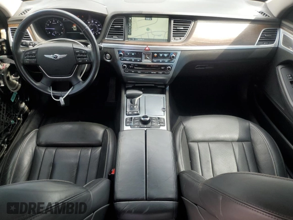 2018 Genesis G80 3.8L with VIN KMHGN4JE8JU240226, listed as a Copart auction lot 61065465 with 39,863 mi miles and Salvage title. Bid and sale history available at DreamBid. Image 8.