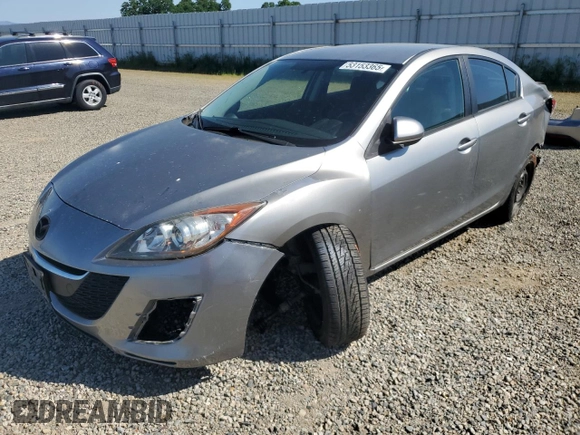 2010 Mazda 3 i Sport with VIN JM1BL1SG3A1235018, listed as a Copart auction lot 53153365 with 98,687 mi miles and Salvage Title. Bid and sale history available at carsss.com. Image 1.