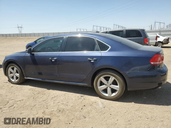2012 Volkswagen Passat SE with VIN 1VWBP7A3XCC065461, listed as a Copart auction lot 61854385 with 214,225 mi miles and Salvage title. Bid and sale history available at DreamBid. Image 2.