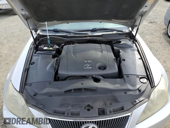 2007 Lexus IS 250 z VIN JTHBK262X72034807, wystawiony jako Copart lot #51349555 z przebiegiem 346 294 mil mil oraz Czysty tytuł • Clean title. Historia ofert i sprzedaży dostępna na DreamBid. Obrazek 11.