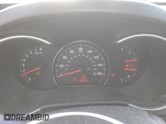 2014 Kia Sorento LX with VIN 5XYKT4A65EG427170, listed as a Copart auction lot 42345125 with 116,688 mi miles and Salvage Title. Bid and sale history available at carsss.com. Image 9.