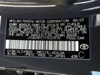 2023 Toyota Corolla Hybrid LE with VIN JTDBCMFE1P3023970, listed as a Copart auction lot 47251885 with 18,484 mi miles and Salvage Title. Bid and sale history available at carsss.com. Image 12.