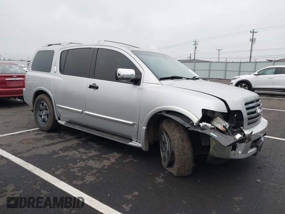 2005 Infiniti QX56 with VIN 5N3AA08C45N809319, listed as a IAAI auction lot 41324227 with 138,457 mi miles. Bid and sale history available at carsss.com. Image 1.