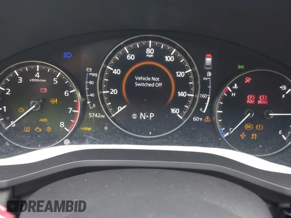 2024 Mazda CX-90 Preferred Plus with VIN JM3KKCHD7R1166459, listed as a IAAI auction lot 41621442 with 5,742 mi miles and . Bid and sale history available at DreamBid. Image 7.
