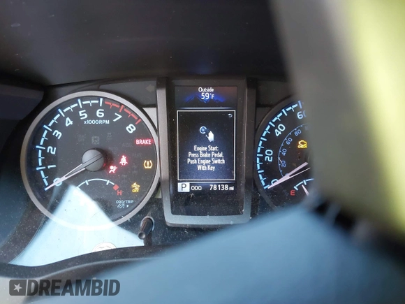 2022 Toyota Tacoma SR with VIN 3TMCZ5AN4NM470000, listed as a IAAI auction lot 41629818 with 78,138 mi miles and . Bid and sale history available at DreamBid. Image 7.