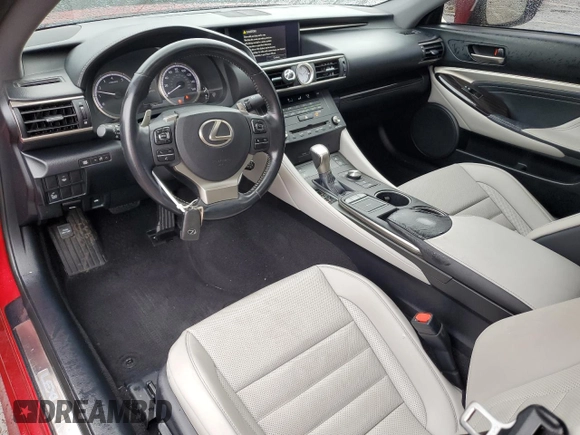 2016 Lexus RC 300 F Sport z VIN JTHSM5BC7G5001224, wystawiony jako Copart lot #56497535 z przebiegiem 95 220 mil mil oraz Czysty tytuł • Clean title. Historia ofert i sprzedaży dostępna na DreamBid. Obrazek 8.