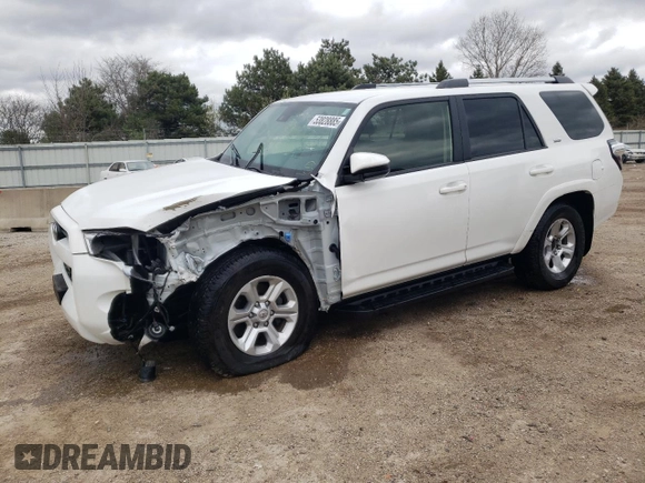 2023 Toyota 4Runner SR5 with VIN JTEEU5JR7P5297006, listed as a Copart auction lot 53828885 with 34,777 mi miles and Salvage title. Bid and sale history available at DreamBid. Image 1.