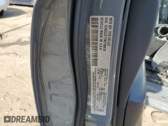 2022 Dodge Durango R/T с VIN 1C4SDJCT1NC193418, выставлен на аукционе Copart как лот 49996925 с пробегом Не указан миль и Списание • Salvage title. История ставок и продаж доступна на DreamBid. Изображение 13.