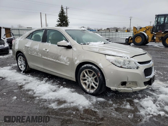 2015 Chevrolet Malibu LT with VIN 1G11C5SLXFF100895, listed as a Copart auction lot 51465835 with 132,839 mi miles and Salvage Title. Bid and sale history available at DreamBid. Image 4.