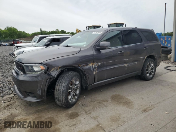 2020 Dodge Durango GT Plus with VIN 1C4RDJDG0LC205166, listed as a Copart auction lot 58362405 with 111,833 mi miles and Salvage title. Bid and sale history available at DreamBid. Image 1.