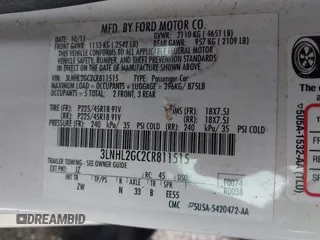 2012 Lincoln MKZ with VIN 3LNHL2GC2CR811515, listed as a IAAI auction lot 41335104 with 354,263 mi miles. Bid and sale history available at carsss.com. Image 9.