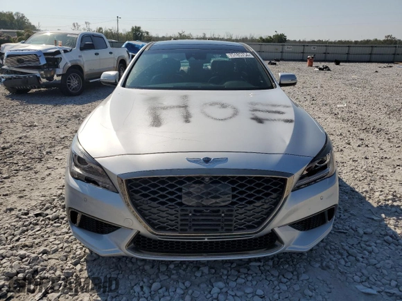 2019 Genesis G80 3.8L with VIN KMTFN4JE8KU322962, listed as a Copart auction lot 75185754 with 88,469 mi miles and Salvage Title. Bid and sale history available at carsss.com. Image 5.