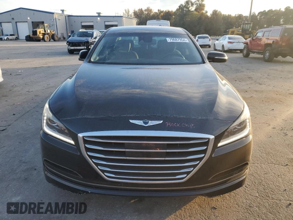 2017 Genesis G80 3.8L with VIN KMHGN4JE5HU180447, listed as a Copart auction lot 79687954 with 70,495 mi miles and Salvage Title. Bid and sale history available at DreamBid. Image 5.