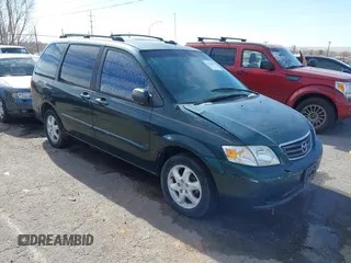2000 Mazda MPV DX with VIN JM3LW28G0Y0102748, listed as a IAAI auction lot 41408850 with 281,995 mi miles. Bid and sale history available at carsss.com. Image 1.