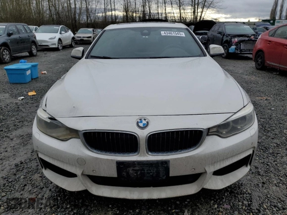 2015 BMW 4 Series 435i xDrive with VIN WBA4B3C56FD669599, listed as a Copart auction lot 43461545 with 186,082 mi miles and Salvage title. Bid and sale history available at DreamBid. Image 5.
