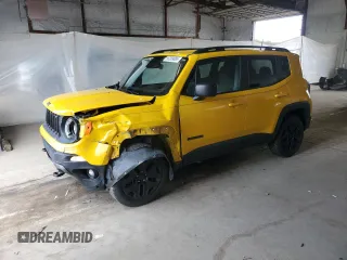 2018 Jeep Renegade Upland z VIN ZACCJBABXJPH57411, wystawiony jako Copart lot #56399085 z przebiegiem 60 831 mil mil oraz Nie do naprawy • Non repairable. Historia ofert i sprzedaży dostępna na DreamBid. Obrazek 1.