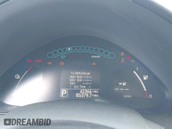 2017 Nissan LEAF SV z VIN 1N4BZ0CP4HC301703, wystawiony jako IAAI lot #42195180 z przebiegiem 42 366 mil mil oraz . Historia ofert i sprzedaży dostępna na DreamBid. Obrazek 18.