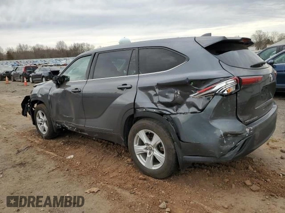 2020 Toyota Highlander LE with VIN 5TDBZRBH6LS014332, listed as a Copart auction lot 42449695 with 52,776 mi miles and Clean title. Bid and sale history available at DreamBid. Image 2.