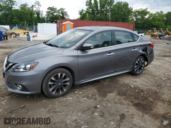 2017 Nissan Sentra SR with VIN 3N1AB7AP9HY237576, listed as a Copart auction lot 58853165 with 93,720 mi miles and Salvage title. Bid and sale history available at DreamBid. Image 1.