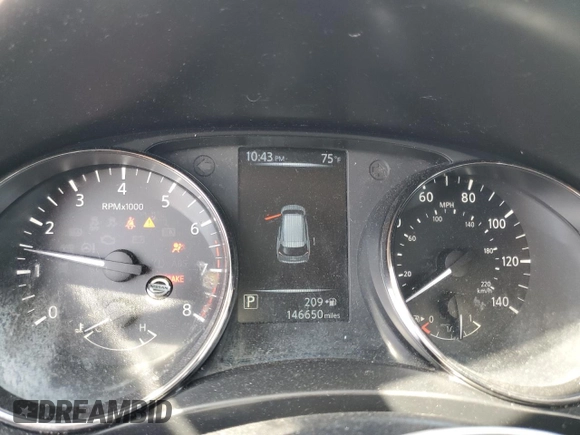 2017 Nissan Rogue SV with VIN KNMAT2MV7HP548402, listed as a Copart auction lot 53717045 with 146,650 mi miles and Salvage title. Bid and sale history available at DreamBid. Image 9.
