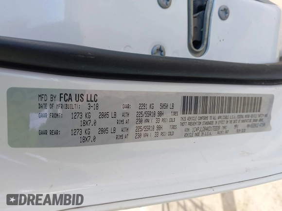 2019 Jeep Cherokee Limited with VIN 1C4PJLDB4KD172228, listed as a IAAI auction lot 41836761 with 153,382 mi miles. Bid and sale history available at carsss.com. Image 9.