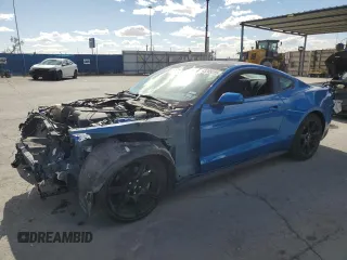 2020 Ford Mustang EcoBoost with VIN 1FA6P8TH8L5150375, listed as a Copart auction lot 43205225 with 88,684 mi miles and Salvage Title. Bid and sale history available at carsss.com. Image 1.