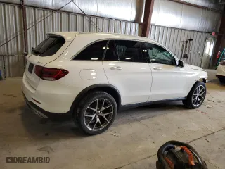 2021 Mercedes-Benz GLC with VIN W1N0G8EB5MV311395, listed as a Copart auction lot 51455575 with 25,270 mi miles and Salvage Title. Bid and sale history available at carsss.com. Image 3.