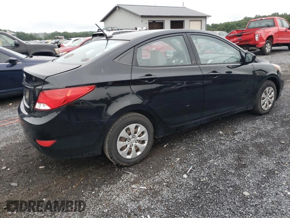 2015 Hyundai Accent GLS with VIN KMHCT4AE8FU927153, listed as a Copart auction lot 61056473 with 117,105 mi miles. Bid and sale history available at carsss.com. Image 3.