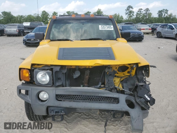 2006 Hummer H3 with VIN 5GTDN136X68125857, listed as a Copart auction lot 53573495 with 167,615 mi miles and Salvage Title. Bid and sale history available at carsss.com. Image 5.