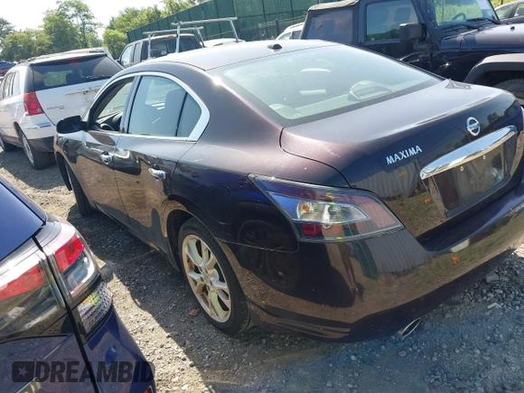 2014 Nissan Maxima S with VIN 1N4AA5AP5EC480297, listed as a IAAI auction lot 42572233 with 79,101 mi miles and . Bid and sale history available at DreamBid. Image 3.