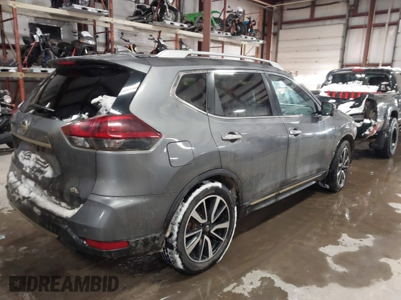 2019 Nissan Rogue SL with VIN 5N1AT2MT1KC775867, listed as a IAAI auction lot 41154065 with 127,465 mi miles and . Bid and sale history available at DreamBid. Image 4.