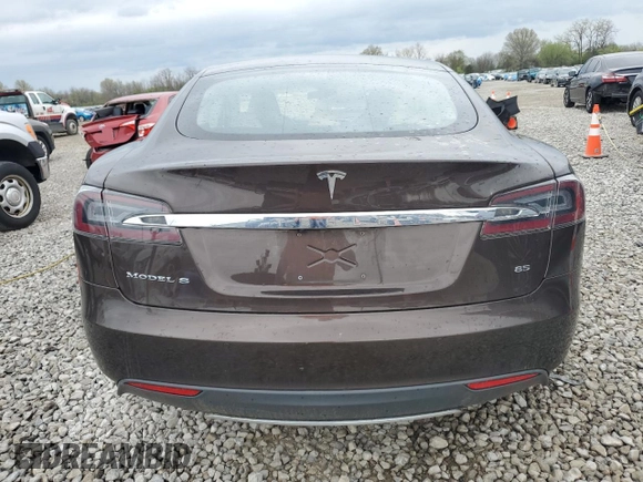 2014 Tesla Model S 60 with VIN 5YJSA1H19EFP51003, listed as a Copart auction lot 52164335 with 105,926 mi miles and Salvage Title. Bid and sale history available at DreamBid. Image 6.