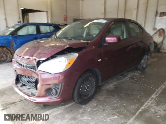2020 Mitsubishi Mirage G4 ES with VIN ML32F3FJ6LHF01236, listed as a Copart auction lot 37659803 with 0 mi miles. Bid and sale history available at carsss.com. Image 1.
