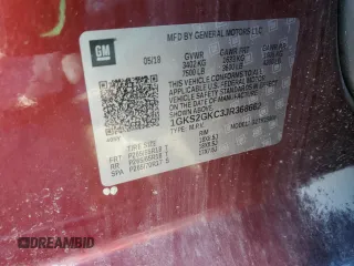 2018 GMC Yukon XL SLT with VIN 1GKS2GKC3JR368662, listed as a Copart auction lot 69269504 with 115,491 mi miles and Salvage Title. Bid and sale history available at carsss.com. Image 12.